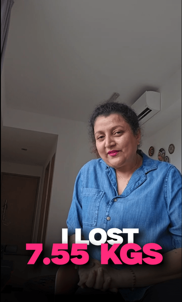 Aisha banking executive dress size drop testimonial - at home personal trainer Dubai